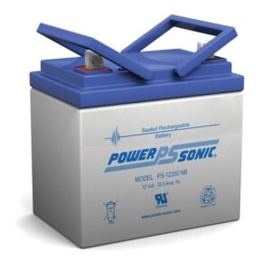 Power Sonic Rechargeable Sealed Lead Acid Battery PS-12350 12V 35.0 AH @ 20-hr. 12V 33.0 AH @ 10-hr Power Sonic Rechargeable Sealed Lead Acid Battery PS-12350 12V 35.0 AH @ 20-hr. 12V 33.0 AH @ 10-hr
