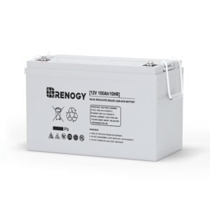 Renogy Deep Cycle AGM 12 Volt 100Ah Battery, 3% Self-Discharge Rate, 1100A Max Discharge Current, Safe Charge Appliances for RV, Camping, Cabin, Marine and Off-Grid System,... Renogy Deep Cycle AGM 12 Volt 100Ah Battery, 3% Self-Discharge Rate, 1100A Max Discharge Current, Safe Charge Appliances for RV, Camping, Cabin, Marine and Off-Grid System,...