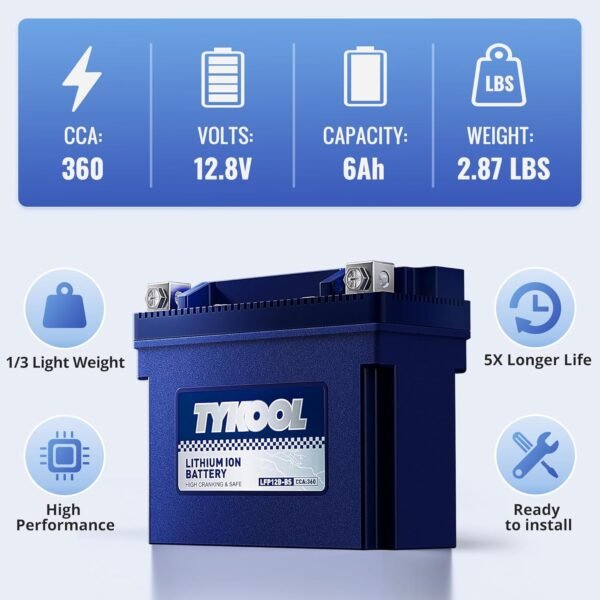 TYKOOL YT12B-BS Lithium Motorcycle Battery Review Performance and Reliability Tested TYKOOL YT12B-BS Lithium Motorcycle Battery Review Performance and Reliability Tested