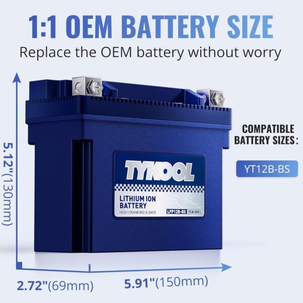 TYKOOL YT12B-BS Lithium Motorcycle Battery Review Performance and Reliability Tested TYKOOL YT12B-BS Lithium Motorcycle Battery Review Performance and Reliability Tested