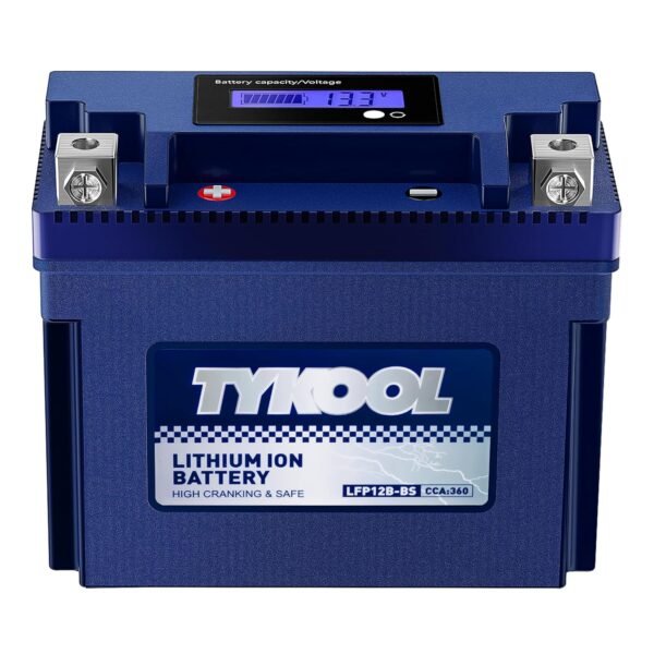 YT12B-BS, 3X Cranking Amps,Lithium LiFePO4 Motorcycle Battery, 12V 6Ah, 360CCA,Powersports Battery, Compatible for Ducati,Kawasaki 1000cc,Triumph 865cc,Yamaha... YT12B-BS, 3X Cranking Amps,Lithium LiFePO4 Motorcycle Battery, 12V 6Ah, 360CCA,Powersports Battery, Compatible for Ducati,Kawasaki 1000cc,Triumph 865cc,Yamaha...